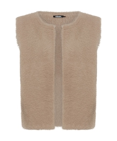 Dames gilet beige