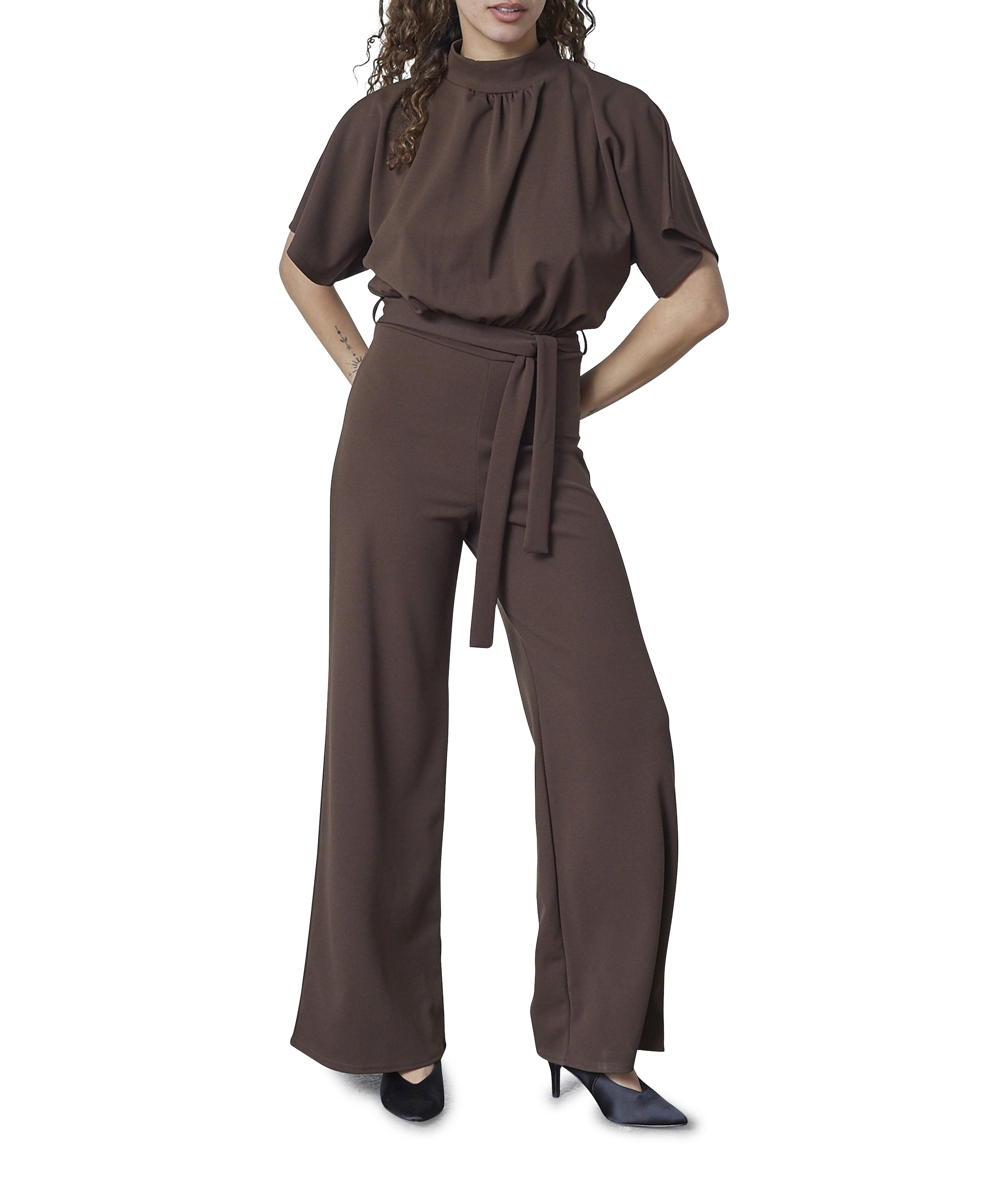 Girl-ju dames jumpsuit bruin