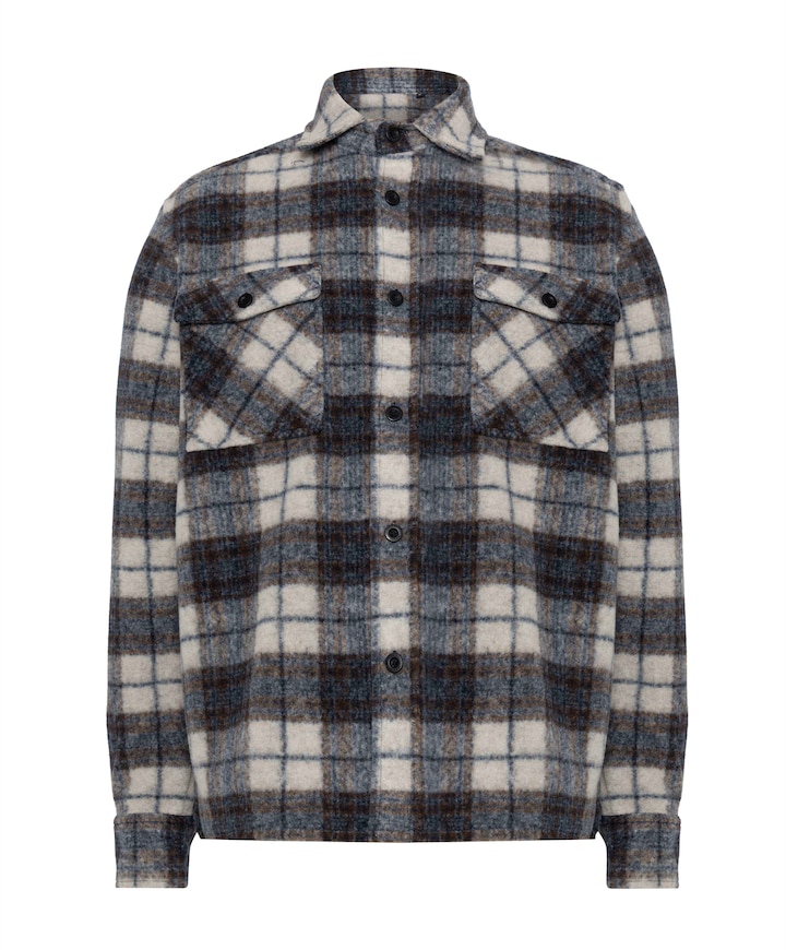 Heren overshirt bruin