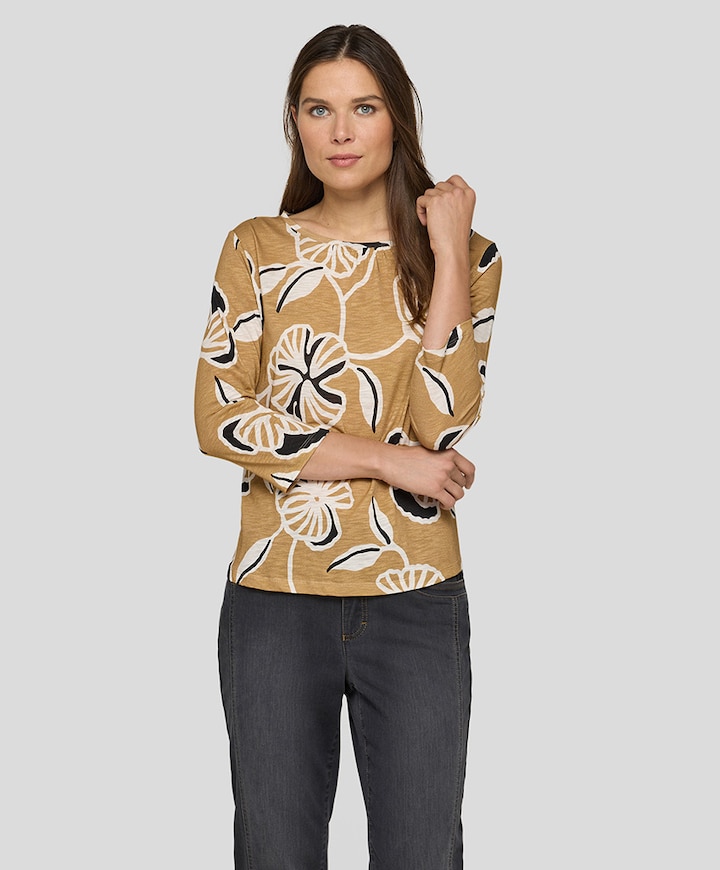 Dames longsleeve beige