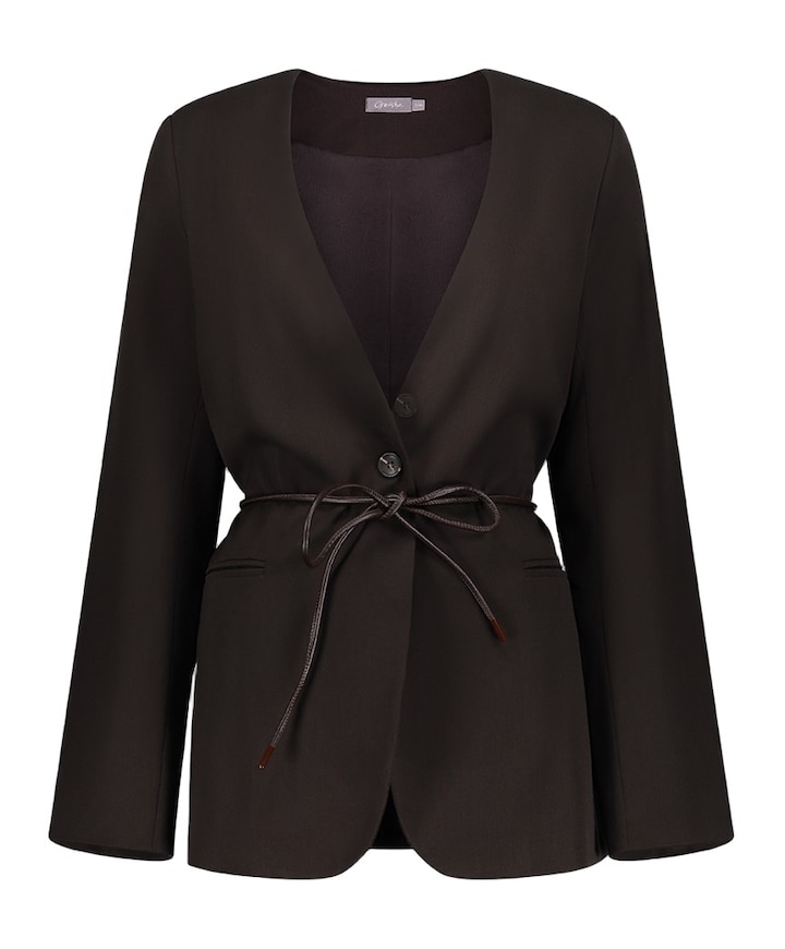 Dames blazer bruin