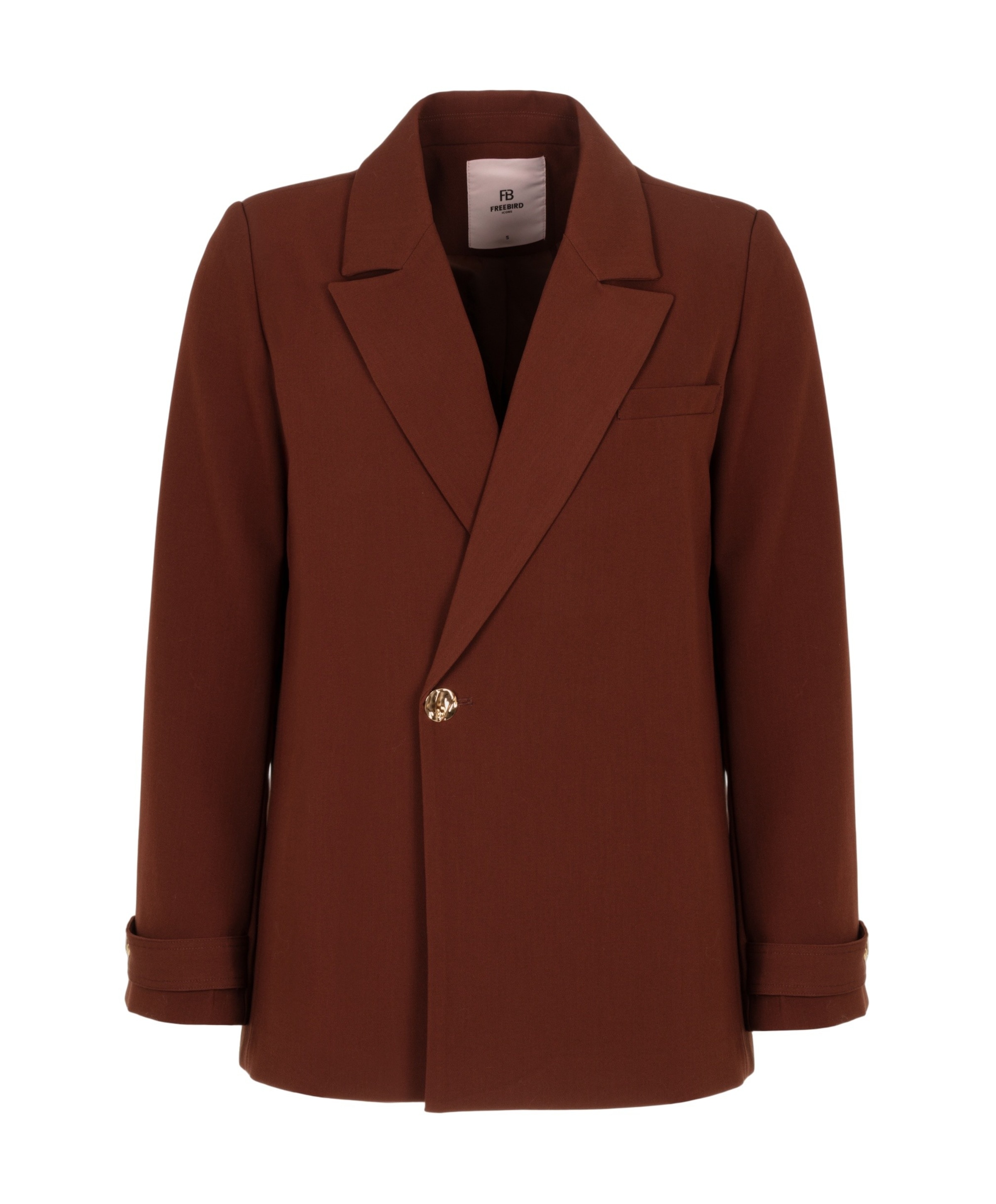 Dames blazer bruin