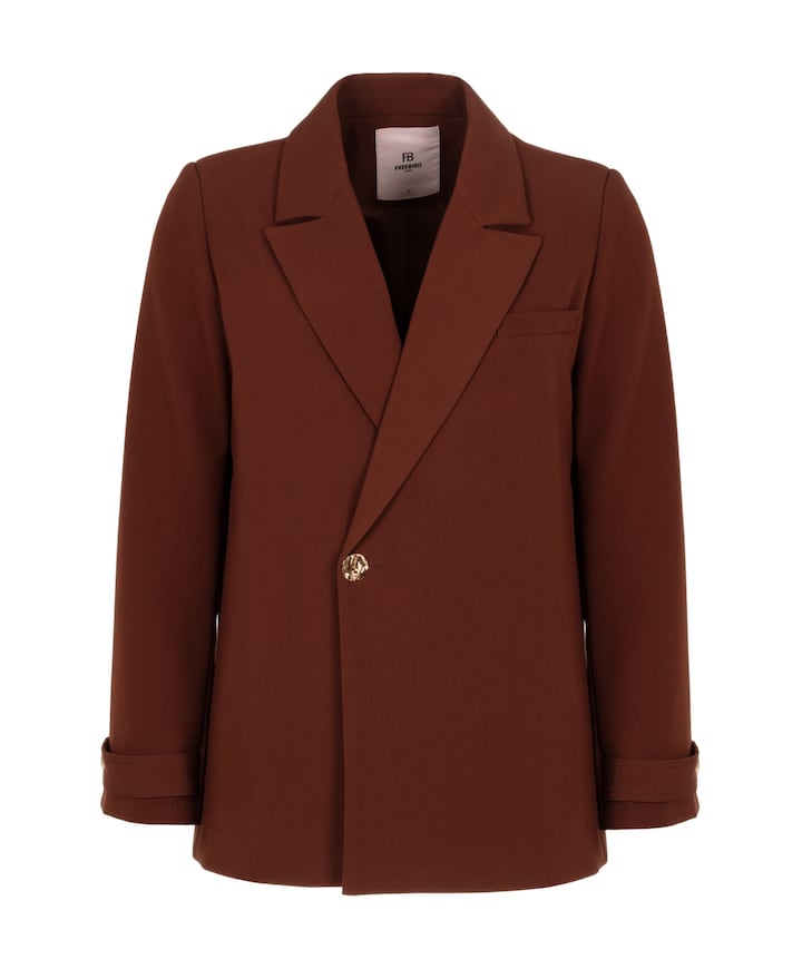Dames blazer bruin