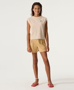 P262730 meisjes korte broek beige