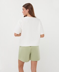 Dames T-shirt ecru