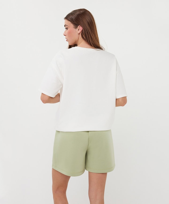 Dames T-shirt ecru