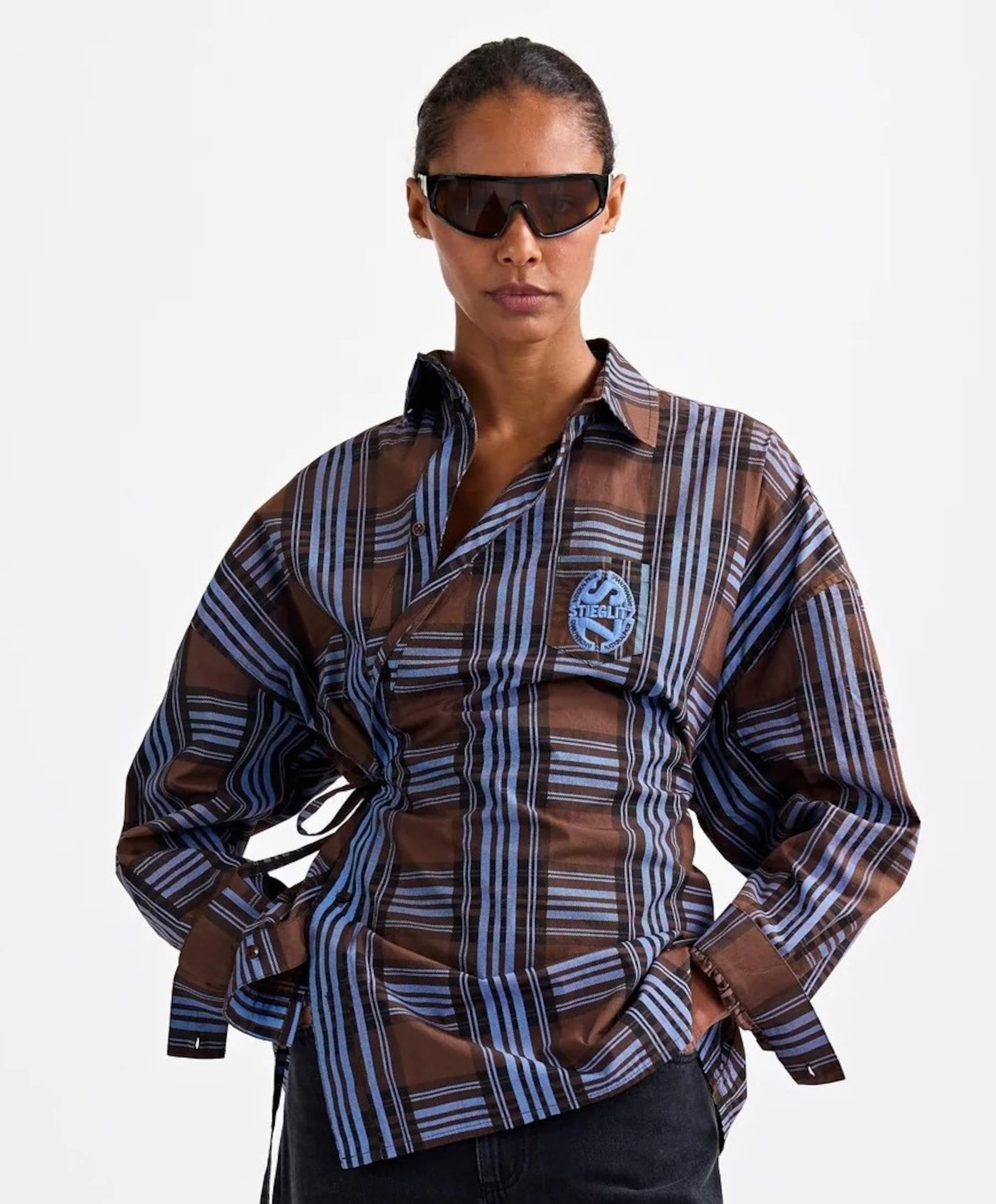 Dames blouse bruin