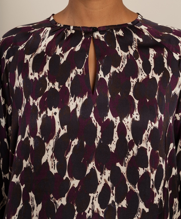 Dames top bordeaux