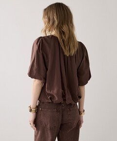 Dames blouse bruin