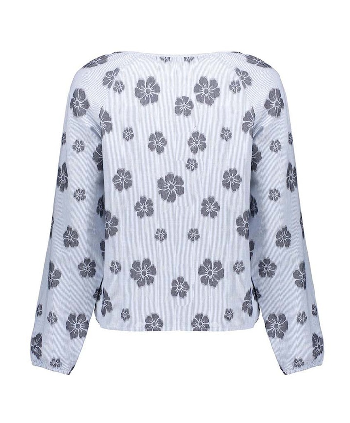 Dames blouse blauw