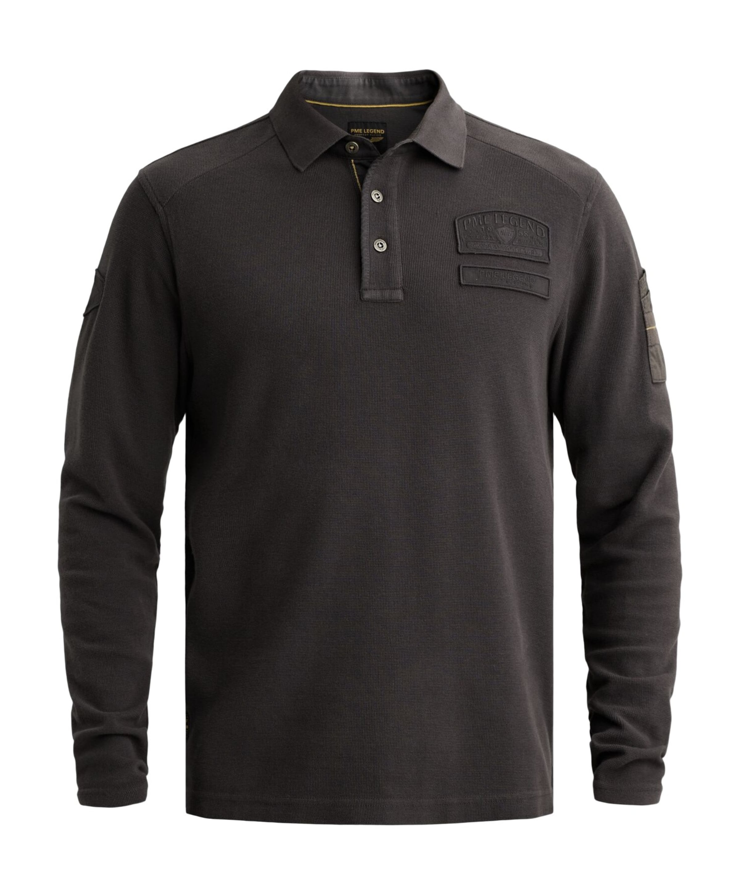 Heren polo grijs