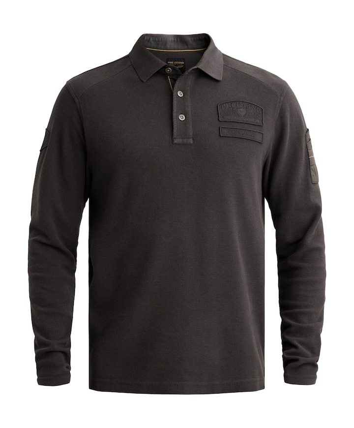 Heren polo grijs