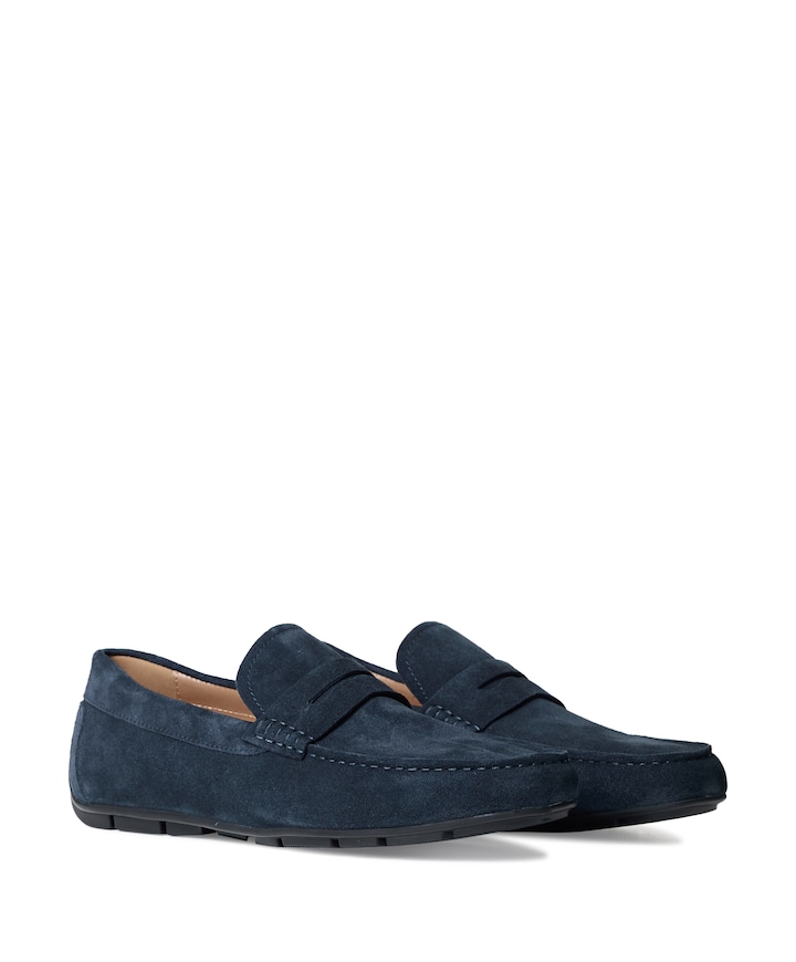 Zadok  heren moccasins blauw