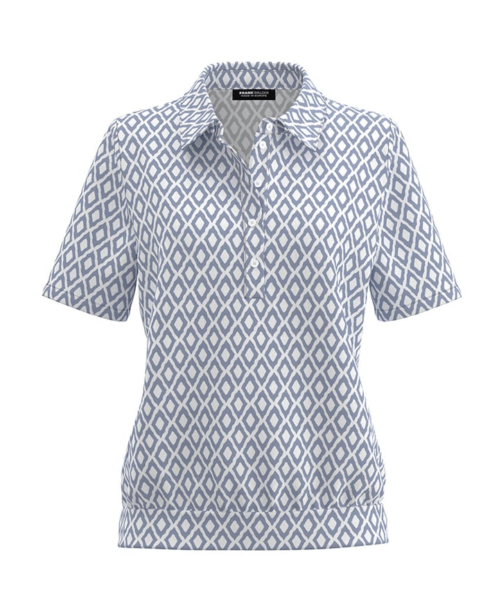 Dames polo blauw