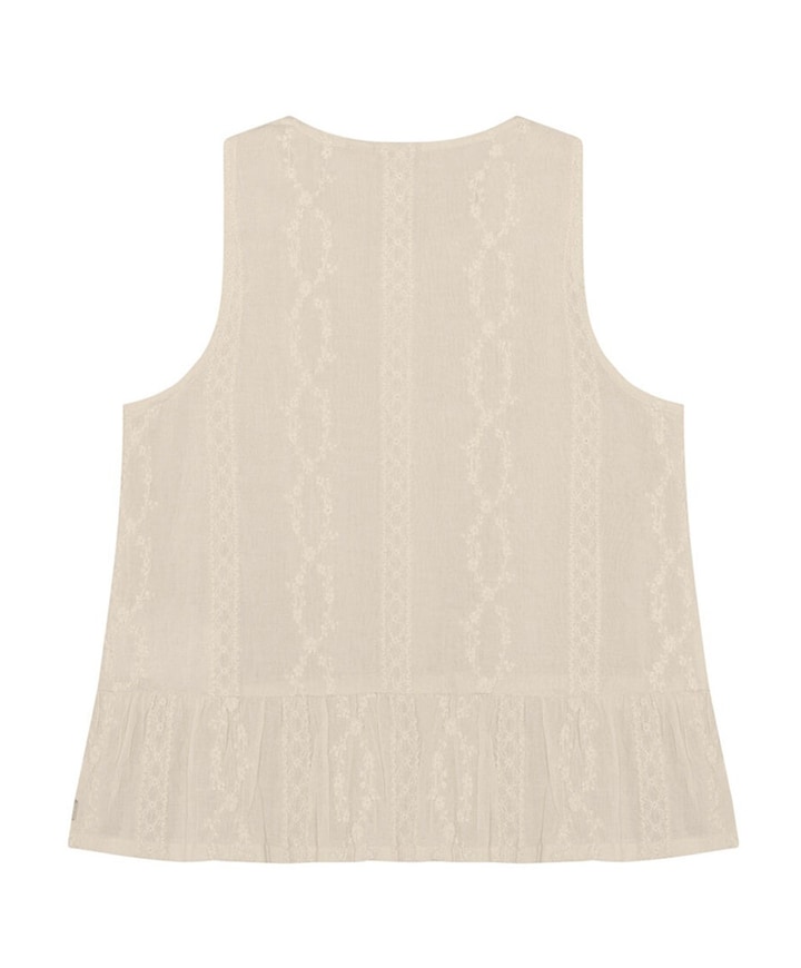 Meisjes top beige