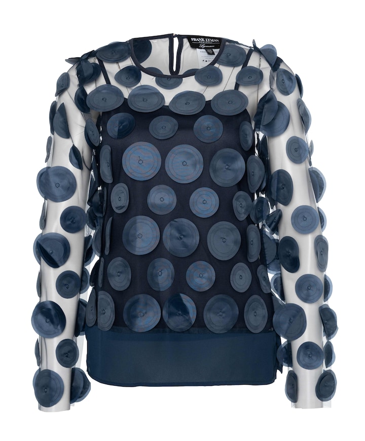 Blouse blauw