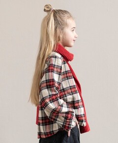 Meisjes blouse lange mouw rood