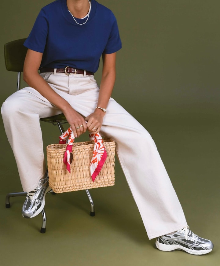 The Re-Run Scratched dames sneakers zilver