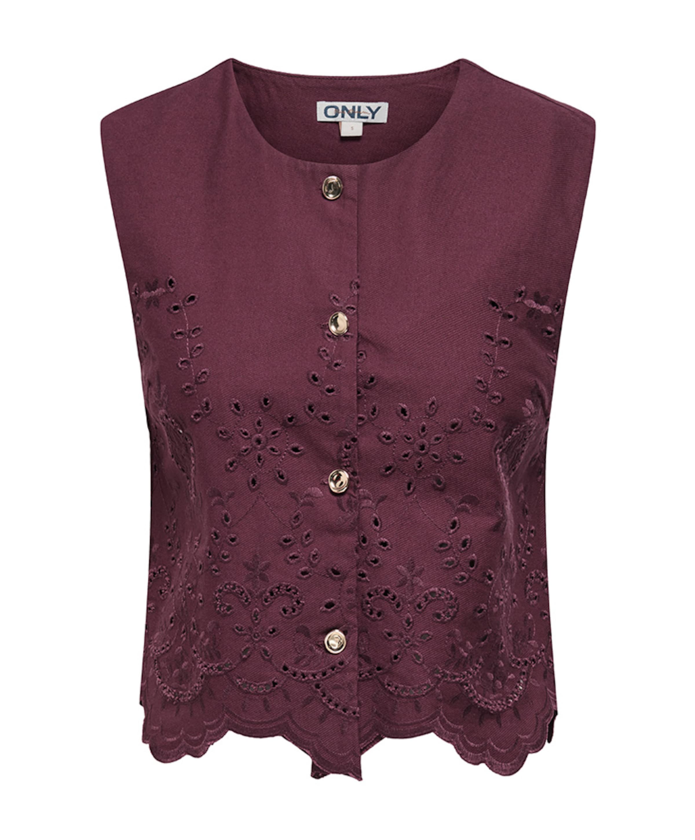 Dames gilet bordeaux