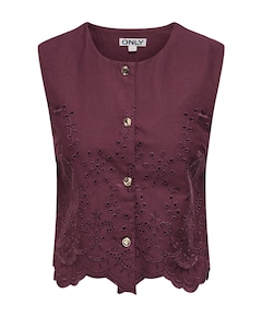 Dames gilet bordeaux