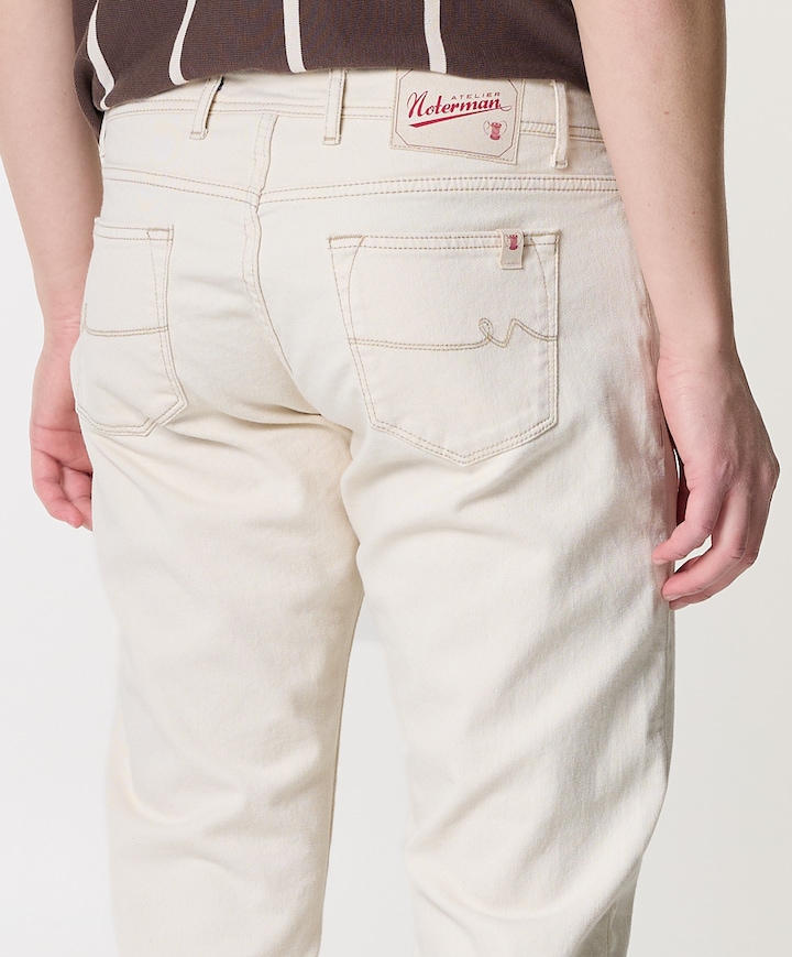 heren jeans beige