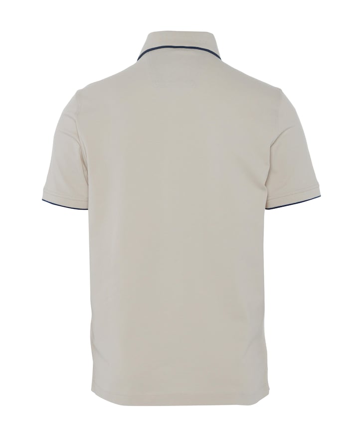 Heren polo beige
