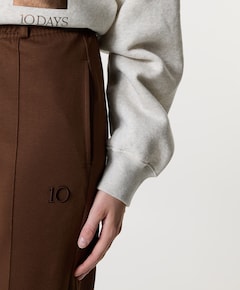 tapered track dames broek bruin