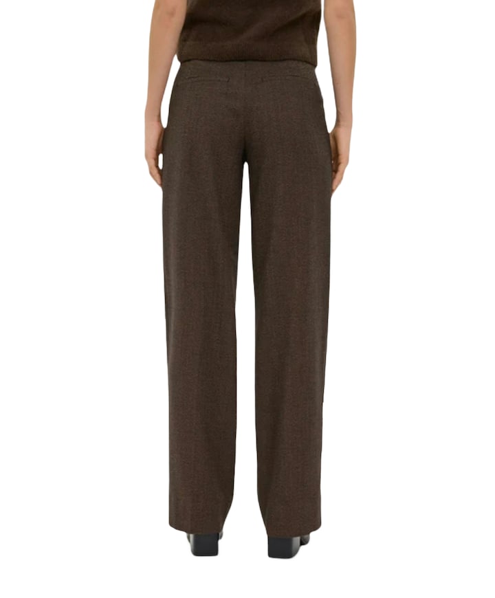 DENAFV 094 MAPLE HERRINGBONE dames broek bruin