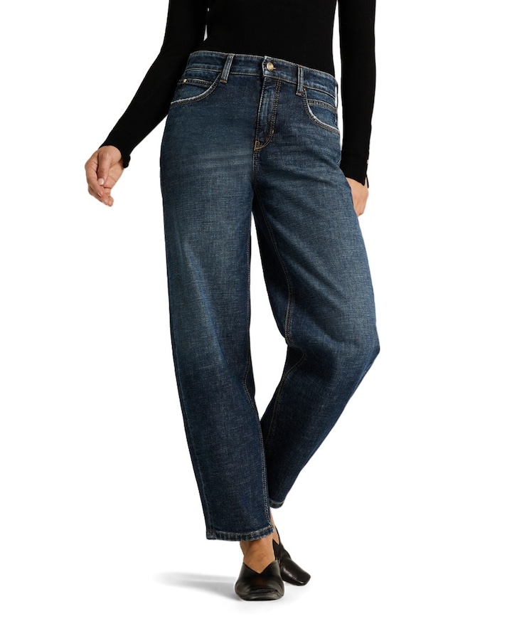 Elli long dames jeans blauw