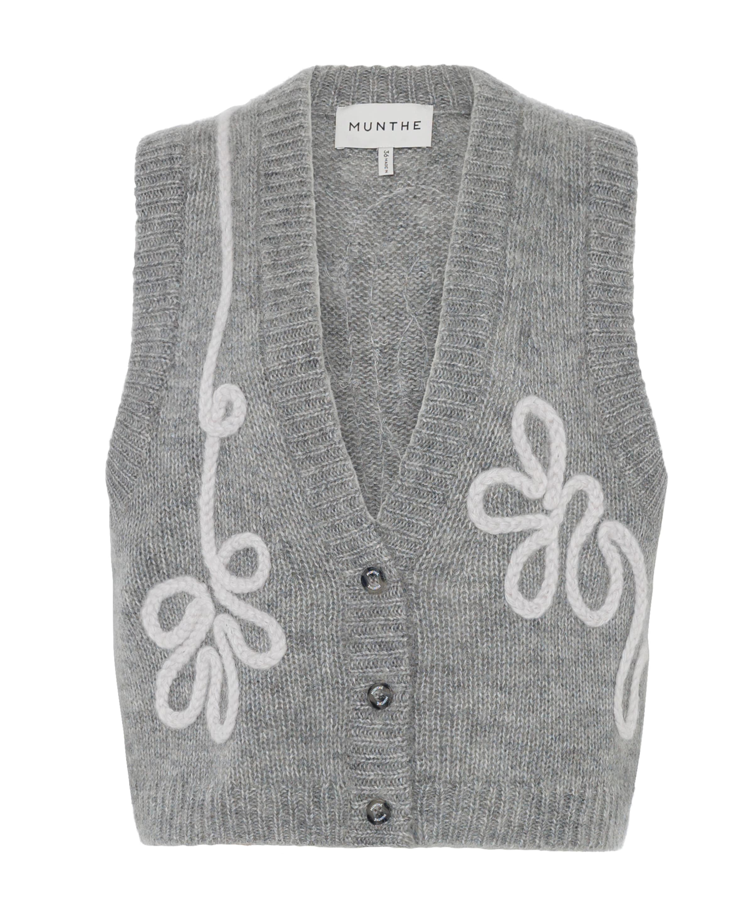 Dames gilet grijs