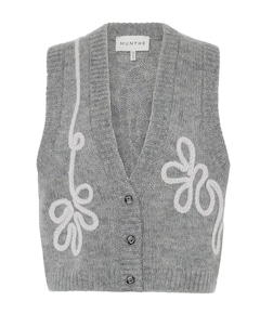 Dames gilet grijs