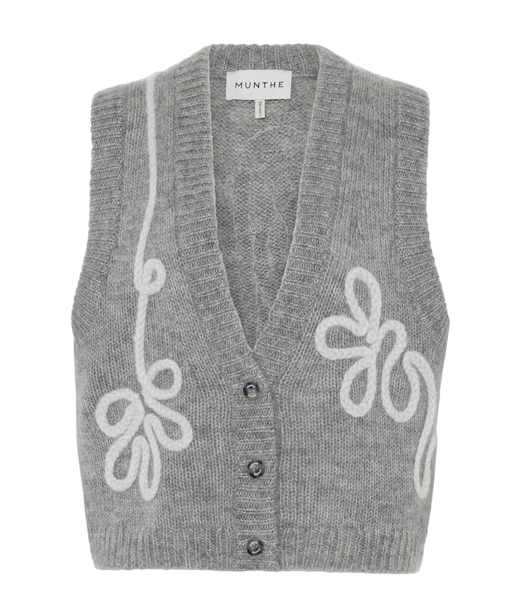 Dames gilet grijs