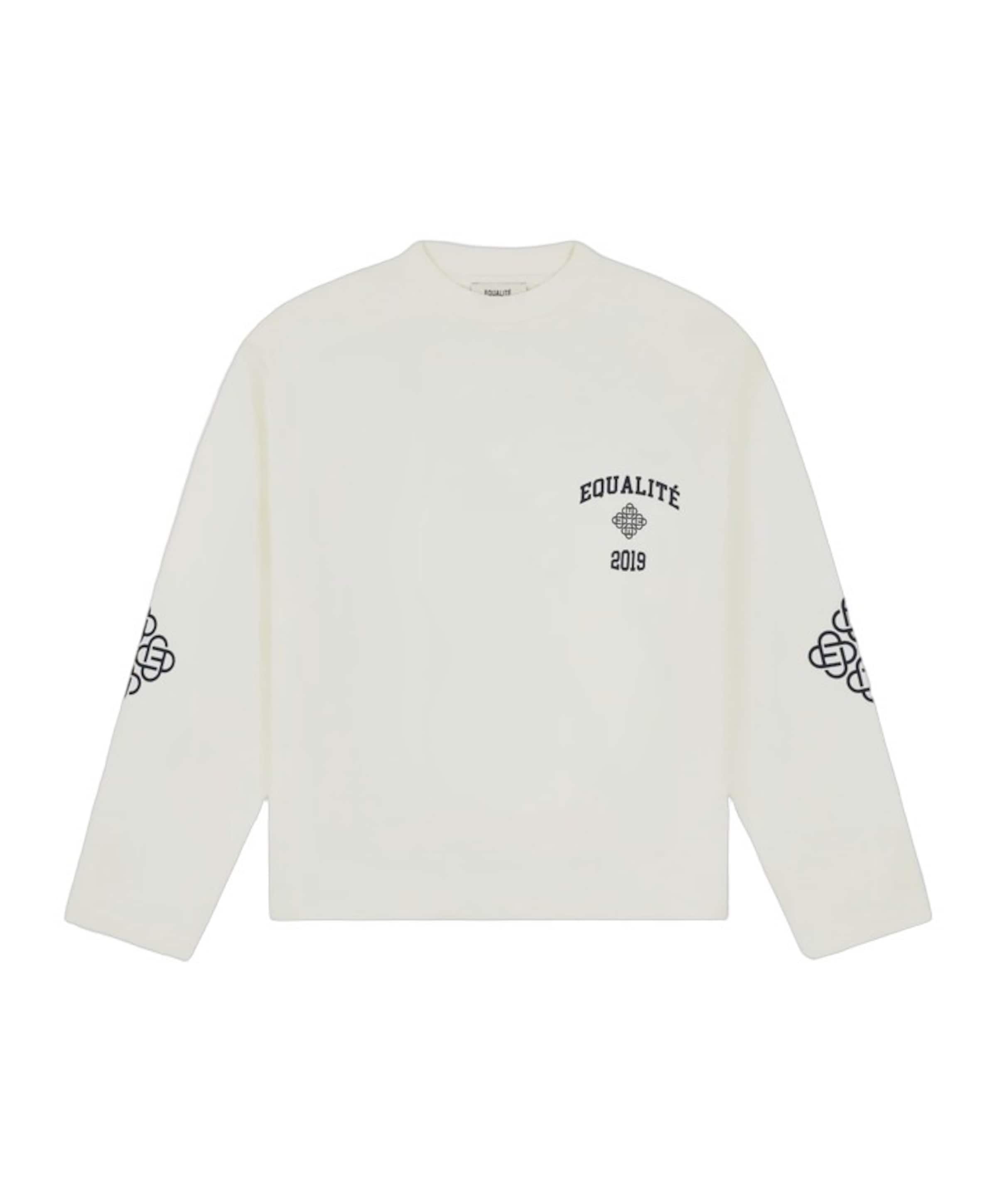 Uniseks longsleeve ecru