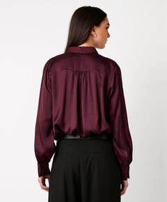 Dames blouse bordeaux