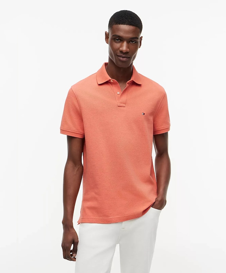 Heren polo oranje