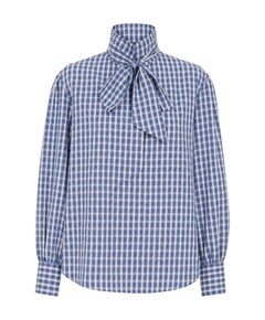 Dames blouse blauw