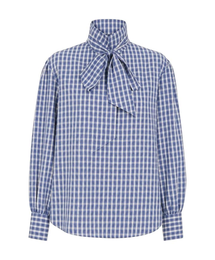 Dames blouse blauw