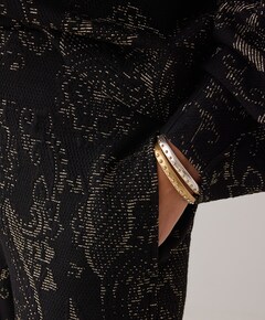 Ornamental jacquard broek zwart