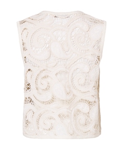 Dames top ecru