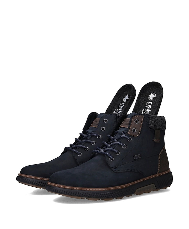 heren veterboots blauw