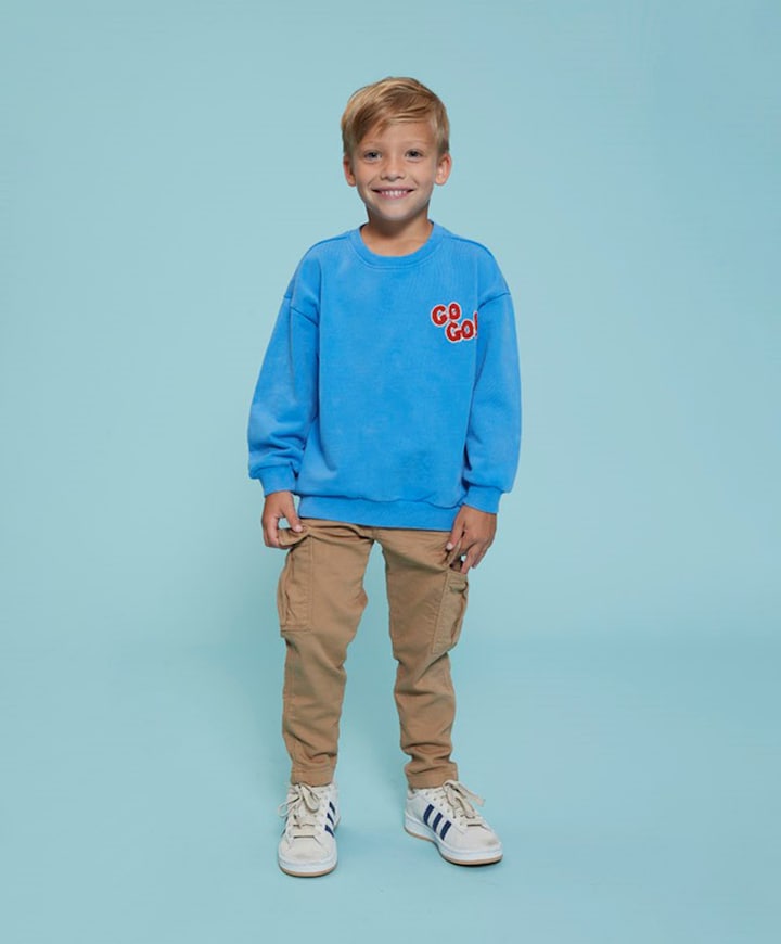 Jongens sweater blauw