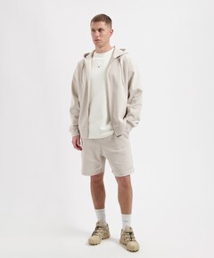 STAR RIBBED SWEAT SHORTS heren korte broek beige