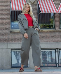 Dames jas groen
