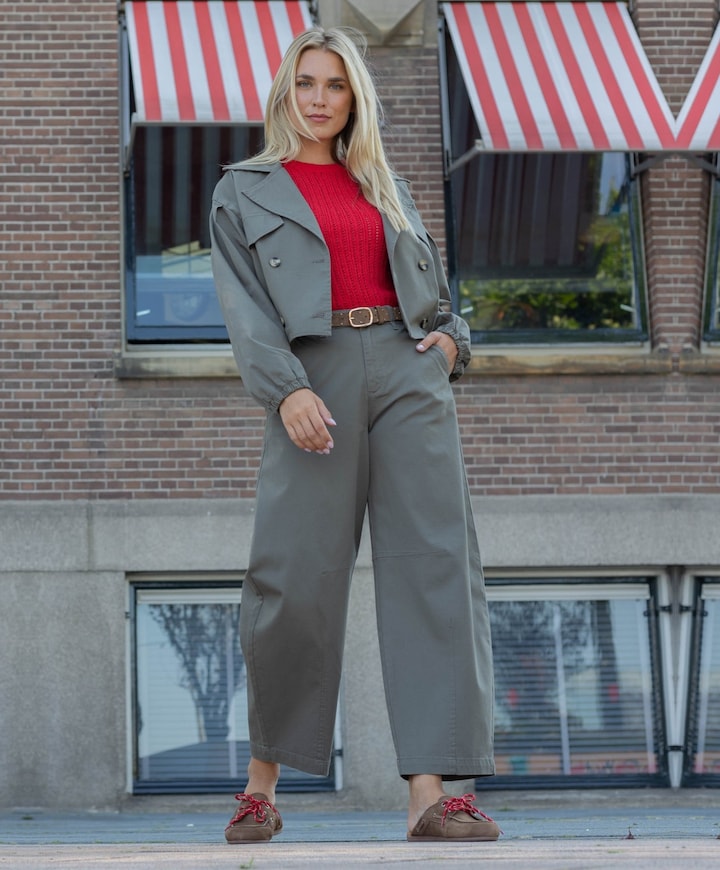 Dames jas groen