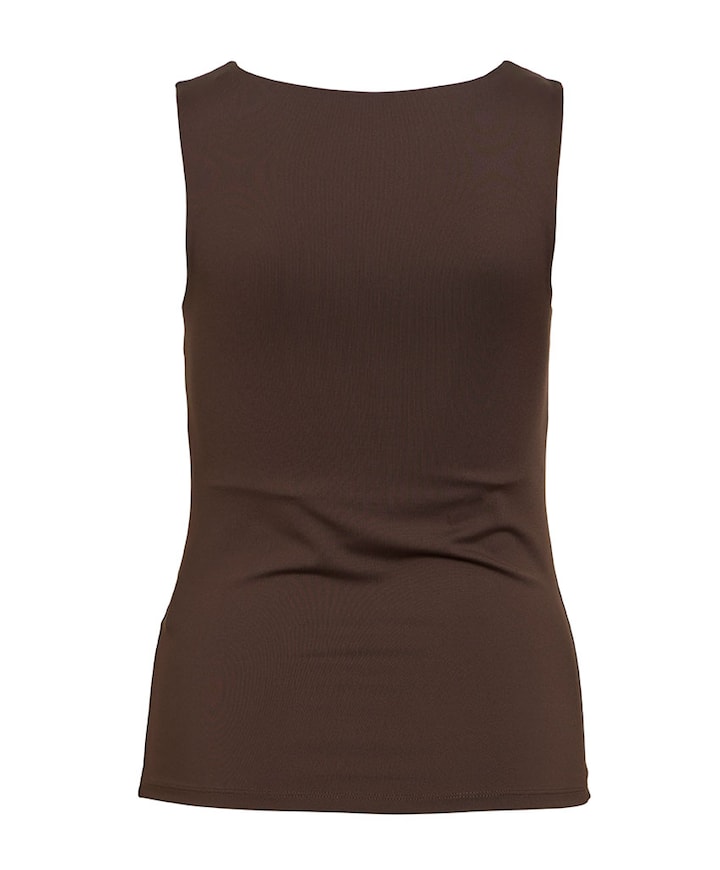 Dames top bruin