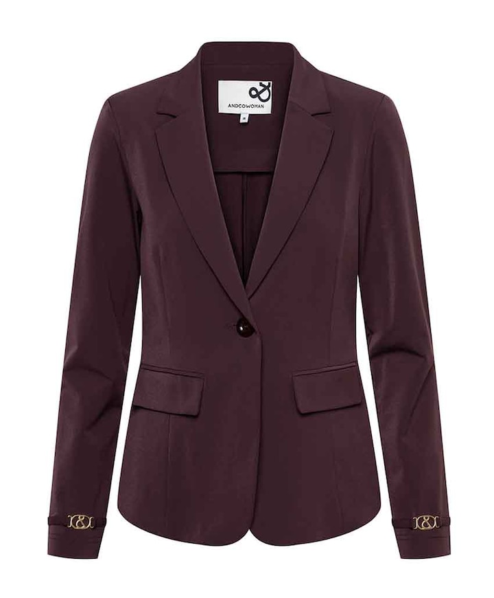 Dames blazer paars
