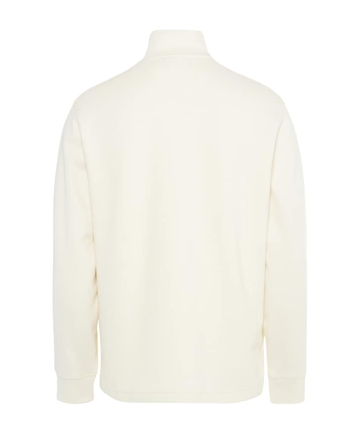 Heren trui met rits ecru