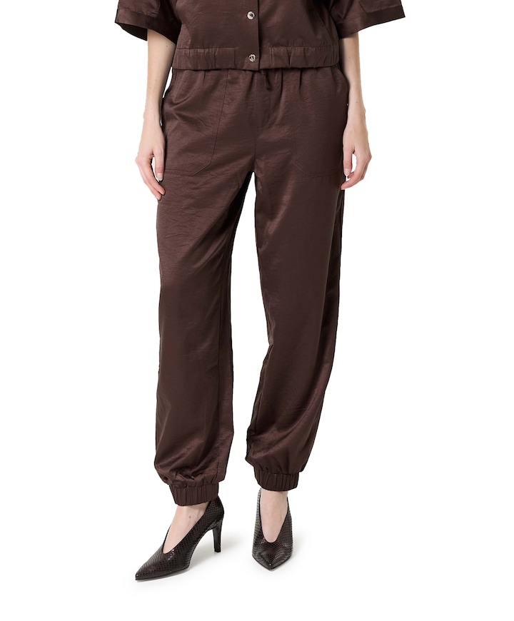 Jogger-Fit dames broek bruin