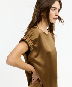 Dames blouse bruin