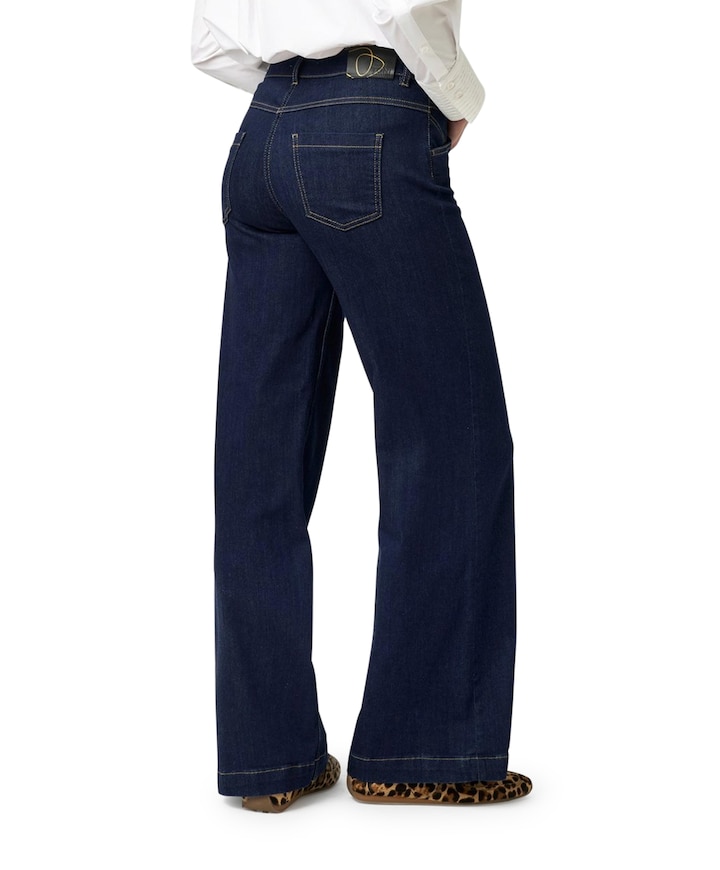 Ella Flared dames jeans blauw